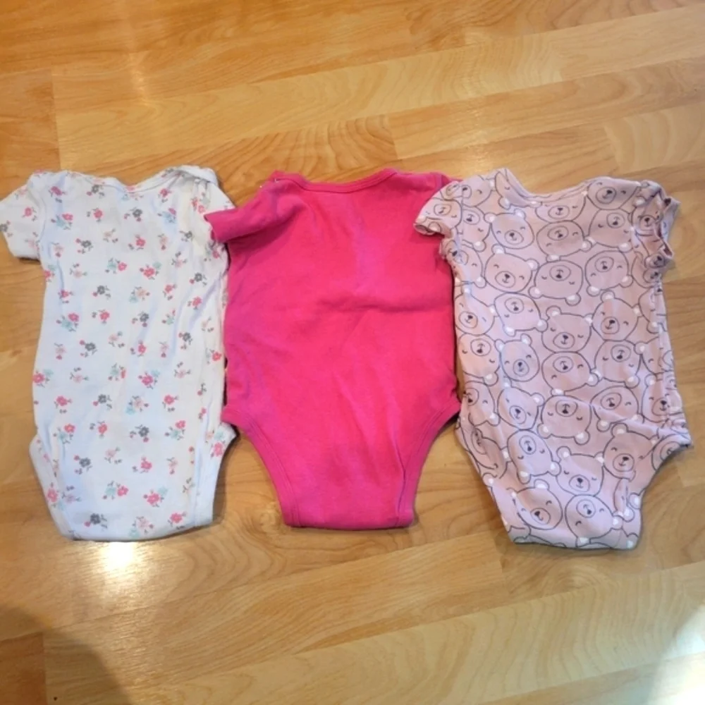 Carter's Baby girl 6 month clothing bundle onesie and pants